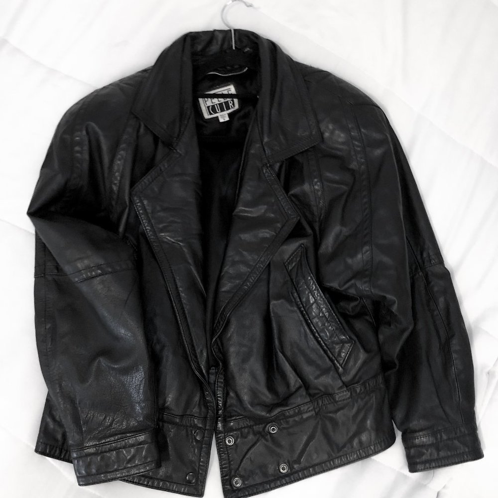 VINTAGE CROP LEATHER JACKET
